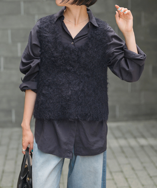 追加》ガーメントダイカシュクールシャツ（シャツ/ブラウス