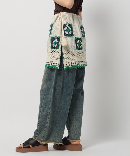 niko and...（ニコアンド）の「かぎ針コンビミニスカート（スカート・レディース・ホワイト/アイボリー・FREE）」の12枚目の写真