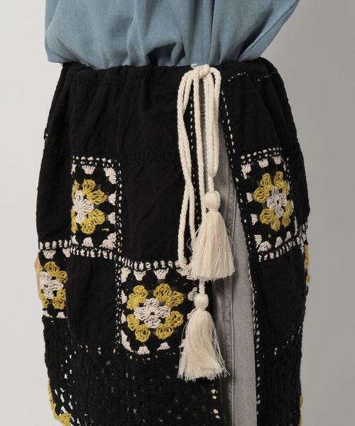 niko and...（ニコアンド）の「かぎ針コンビミニスカート（スカート・レディース・ホワイト/アイボリー・FREE）」の6枚目の写真