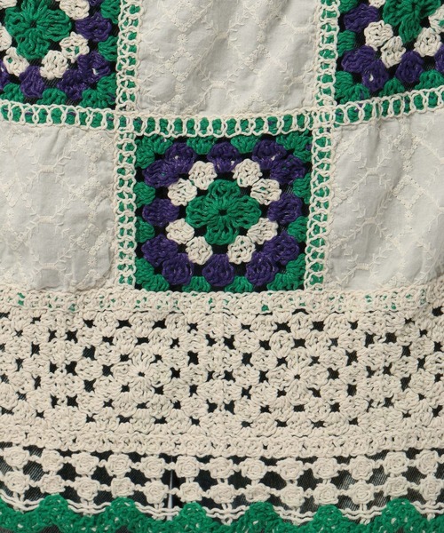 niko and...（ニコアンド）の「かぎ針コンビミニスカート（スカート・レディース・ホワイト/アイボリー・FREE）」の3枚目の写真