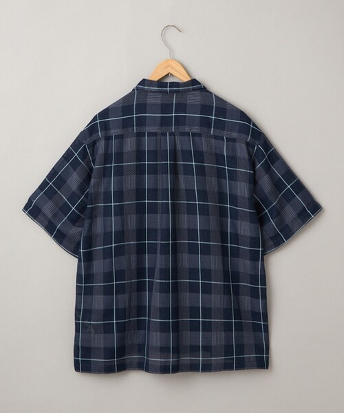 coen(コーエン)の「絡み織りチェックシャツ(シャツ/ブラウス・メンズ・グレー/ネイビー/ベージュ・M/XL/L)」の16枚目の写真