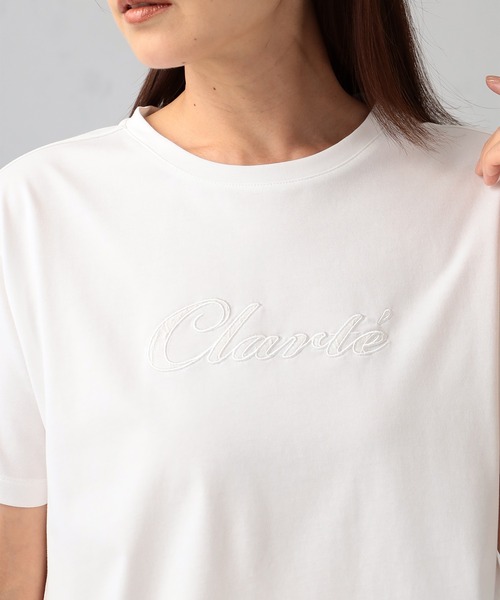 GALLORIA(ギャローリア)の「刺繍ロゴTシャツ(Tシャツ/カットソー・レディース・ブラック/グレイッシュブルー/ホワイト・S/M/L/LL)」の5枚目の写真