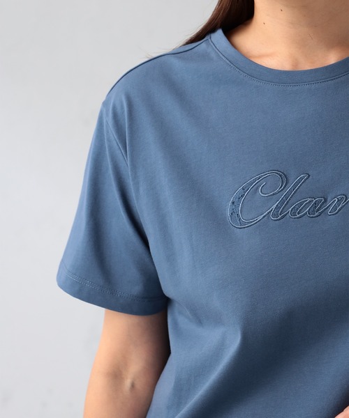 GALLORIA(ギャローリア)の「刺繍ロゴTシャツ(Tシャツ/カットソー・レディース・ブラック/グレイッシュブルー/ホワイト・S/M/L/LL)」の15枚目の写真