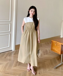 撥水加工ドッキングワンピース