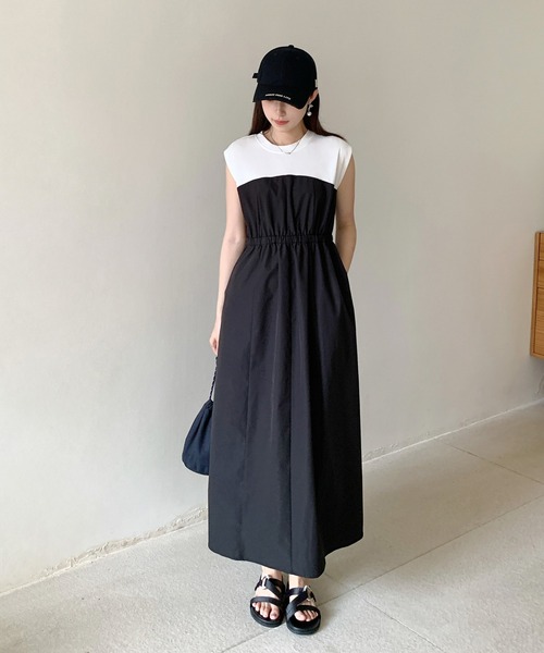 【新品】ファビアナフィリッピ　シルク混ベルト付きドッキングワンピース 42 XL ワンピース ドッキング風シャツワンピース : ZOZOTOWN Yahoo!店