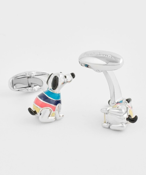 Paul Smith（ポールスミス）の「アーティストストライプドッグ カフス【250959 220】（カフリンクス・メンズ・シルバー・FREE）」の2枚目の写真
