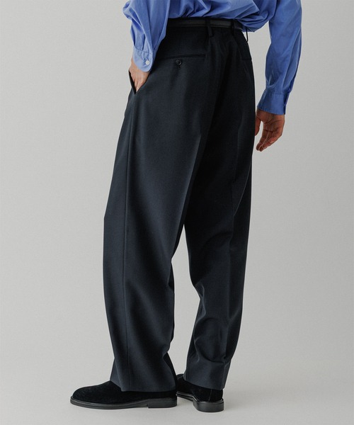 ADAM ET ROPE'（アダムエロペ）の「ハードクロス 2プリーツ スラックス（スラックス・メンズ・ブラック/ブラウン系その他・M/L）」の12枚目の写真