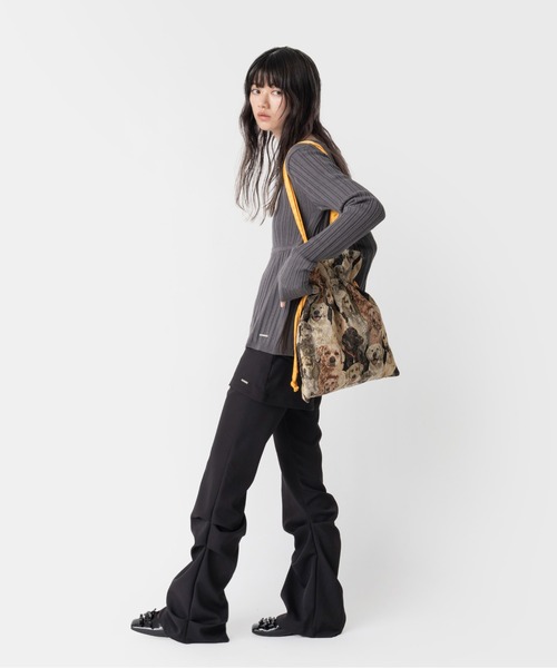 Casselini(キャセリーニ)の「Casselini(キャセリーニ)ジャガード巾着トート(ショルダーバッグ・レディース・ゴールド/ピンク/オレンジ・FREE)」の11枚目の写真