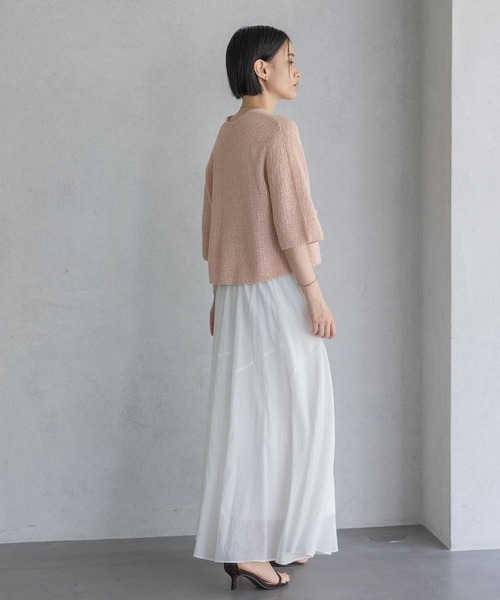 A part by(アパートバイ)の「キリカエフレアスカート(スカート・レディース・オフホワイト/ブラック/オレンジ系その他2・SMALL/MEDIUM)」の6枚目の写真