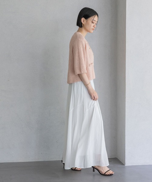 A part by(アパートバイ)の「キリカエフレアスカート(スカート・レディース・オフホワイト/ブラック/オレンジ系その他2・SMALL/MEDIUM)」の7枚目の写真