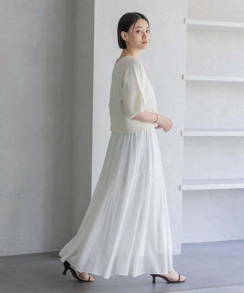 A part by(アパートバイ)の「キリカエフレアスカート(スカート・レディース・オフホワイト/ブラック/オレンジ系その他2・SMALL/MEDIUM)」の11枚目の写真