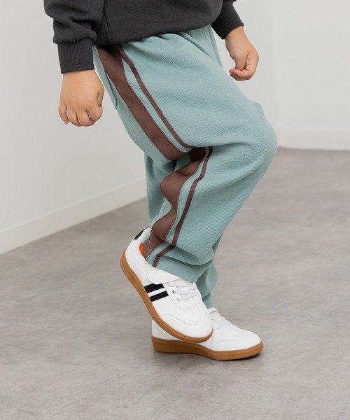 JAM & LINK（ジャムアンドリンク）の「ハイパーストレッチ 脇ラインワイドパンツ（その他パンツ・キッズ・ミント/ブラック/ライトブルー/ブラウン/クリーム・100cm/110cm/120cm/130cm/140cm/150cm/160cm）」の4枚目の写真