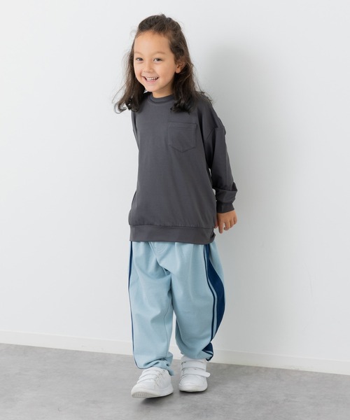 JAM & LINK（ジャムアンドリンク）の「ハイパーストレッチ 脇ラインワイドパンツ（その他パンツ・キッズ・ミント/ブラック/ライトブルー/ブラウン/クリーム・100cm/110cm/120cm/130cm/140cm/150cm/160cm）」の16枚目の写真