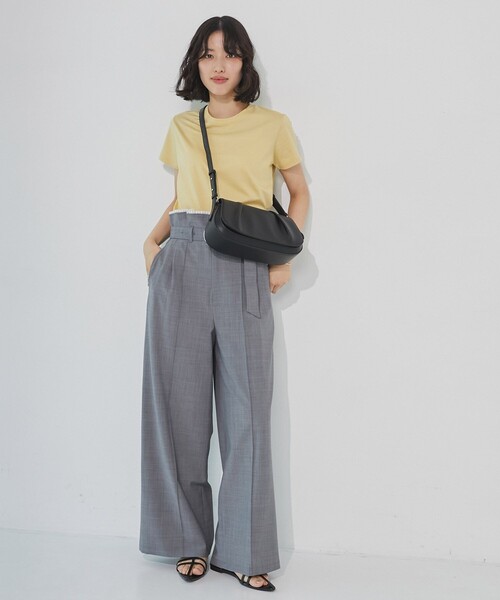 UNITED TOKYO（ユナイテッドトウキョウ）の「【残りわずか！】ダブルフォールドフラップバッグ｜春服（ショルダーバッグ・レディース・ブラウン/ブラック/アイボリー・FREE）」の12枚目の写真