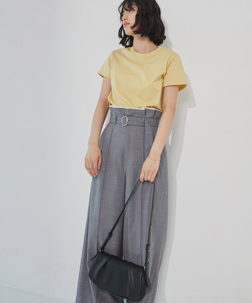 UNITED TOKYO（ユナイテッドトウキョウ）の「【残りわずか！】ダブルフォールドフラップバッグ｜春服（ショルダーバッグ・レディース・ブラウン/ブラック/アイボリー・FREE）」の14枚目の写真