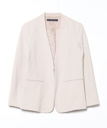 【美品・希少】60s Unknown Vintage Jacket ノーカラー ブランド古着】レディースのノーカラージャケット古着通販