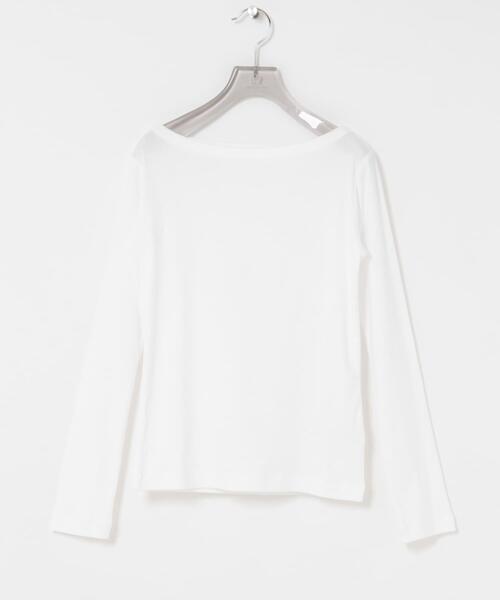 URBAN RESEARCH(アーバンリサーチ)の「onit COTTON BOAT NECK LONG-SLEEVE T-SHIRTS(Tシャツ/カットソー・レディース・ホワイト/ブラック・1)」の11枚目の写真