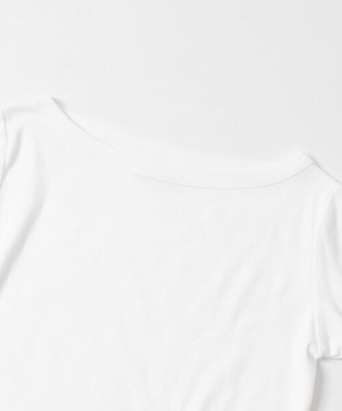 URBAN RESEARCH(アーバンリサーチ)の「onit COTTON BOAT NECK LONG-SLEEVE T-SHIRTS(Tシャツ/カットソー・レディース・ホワイト/ブラック・1)」の10枚目の写真