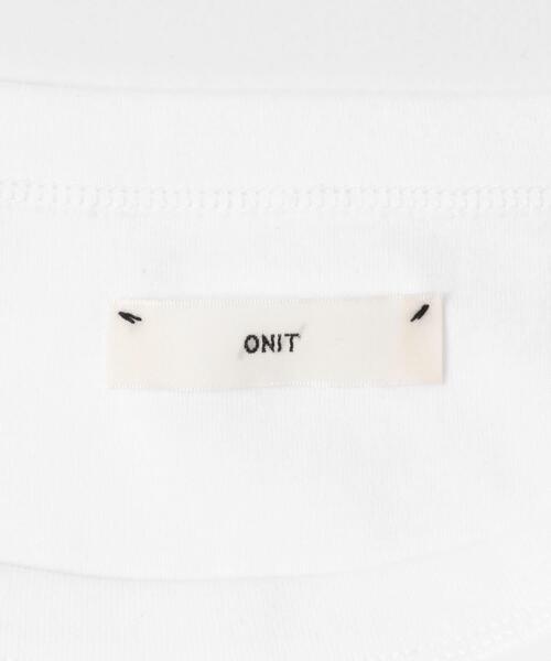 URBAN RESEARCH(アーバンリサーチ)の「onit COTTON BOAT NECK LONG-SLEEVE T-SHIRTS(Tシャツ/カットソー・レディース・ホワイト/ブラック・1)」の6枚目の写真