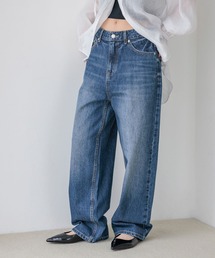【LOWRYS FARM 】ローリーズファーム　デニムワイドパンツ　Mサイズ LOWRYS FARM｜ローリーズファームのデニムパンツ（ブルー