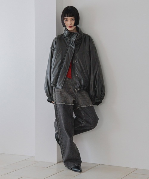 LOWRYS FARM(ローリーズファーム)の「ワイドストレートデニム 532505(デニムパンツ・レディース・ブラック/グレー/インディゴブルー/ブルー・SMALL/MEDIUM/LARGE)」の8枚目の写真