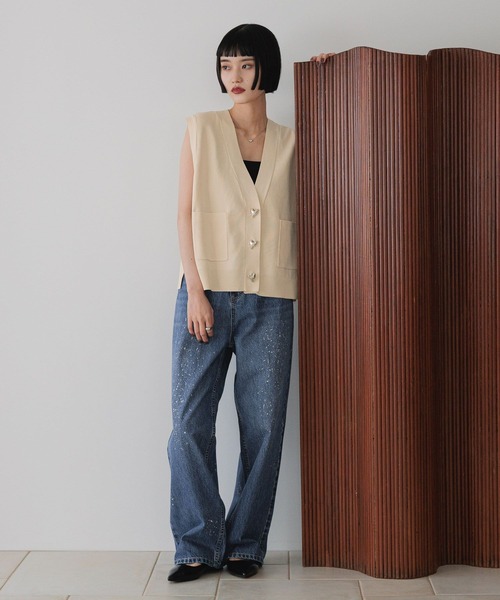 LOWRYS FARM(ローリーズファーム)の「ワイドストレートデニム 532505(デニムパンツ・レディース・ブラック/グレー/インディゴブルー/ブルー・SMALL/MEDIUM/LARGE)」の10枚目の写真