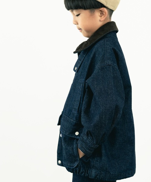 LOWRYS FARM(ローリーズファーム)の「デニムハンティングジャケット 570485(デニムジャケット・キッズ・ブルー・110cm/120cm/130cm/140cm/150cm)」の6枚目の写真