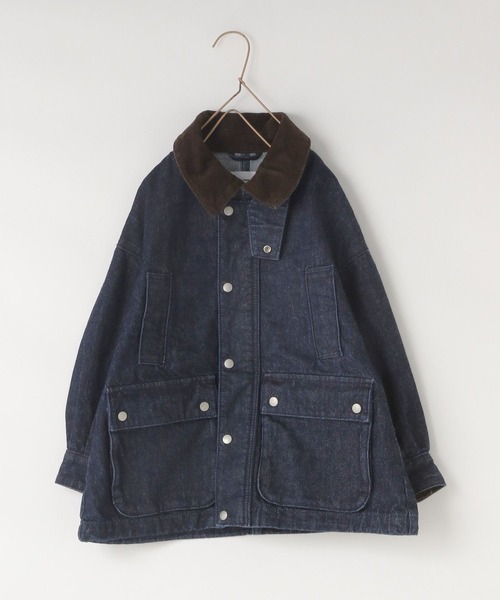 LOWRYS FARM(ローリーズファーム)の「デニムハンティングジャケット 570485(デニムジャケット・キッズ・ブルー・110cm/120cm/130cm/140cm/150cm)」の2枚目の写真