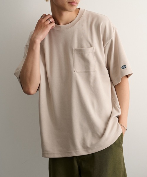DISCUS(ディスカス)の「【DISCUS】COOLMAXダンボール半袖左胸ポケット付Tシャツ 6273-8104 MNY(Tシャツ/カットソー・メンズ・ブラック/ピンクベージュ/ホワイト/グレイッシュベージュ/ダークグリーン/ネイビー/グレイッシュブルー/スミクロ・L/M/XL)」の20枚目の写真