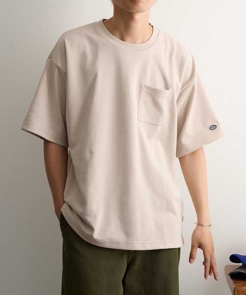 DISCUS(ディスカス)の「【DISCUS】COOLMAXダンボール半袖左胸ポケット付Tシャツ 6273-8104 MNY(Tシャツ/カットソー・メンズ・ブラック/ピンクベージュ/ホワイト/グレイッシュベージュ/ダークグリーン/ネイビー/グレイッシュブルー/スミクロ・L/M/XL)」の21枚目の写真
