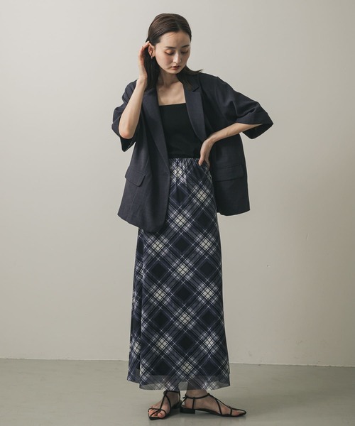 oheshio チェックスカート by muni:r スカート ハーフプリーツチェックスカート : ZOZOTOWN