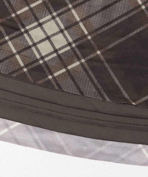 SENSE OF PLACE by URBAN RESEARCH(センスオブプレイスバイアーバンリサーチ)の「シアーチェックスカート(スカート・レディース・ブラウン系その他/ブルー系その他・ONE)」の18枚目の写真