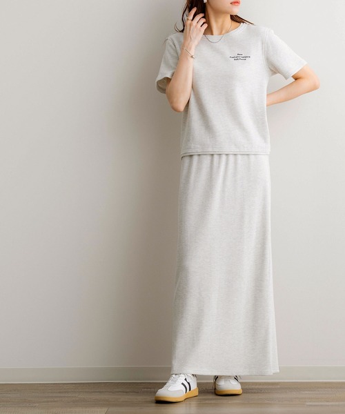 NOAHL(ノアル)の「【NOAHL】ワッフルナロースカート(スカート・レディース・オートミール/チャコール・M/S)」の14枚目の写真
