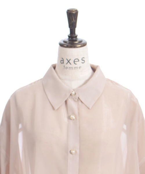 ラメシアーシャツ（シャツ/ブラウス）｜axes femme（アクシーズ