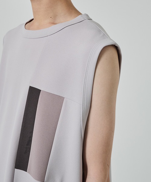 STUDIOUS（ステュディオス）の「【SHAREEF】NO SLEEVE TEE（タンクトップ・メンズ・ホワイト/ブラック・1/2）」の18枚目の写真