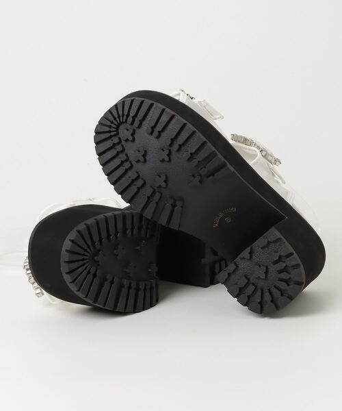 LOVEHUNTER(ラブハンター)の「LOVEHUNTER/+10cm 軽量厚底 ビジューストラップチュールサンダル(2245)(サンダル・レディース・ブラック/ホワイト・S/M/L/LL)」の8枚目の写真