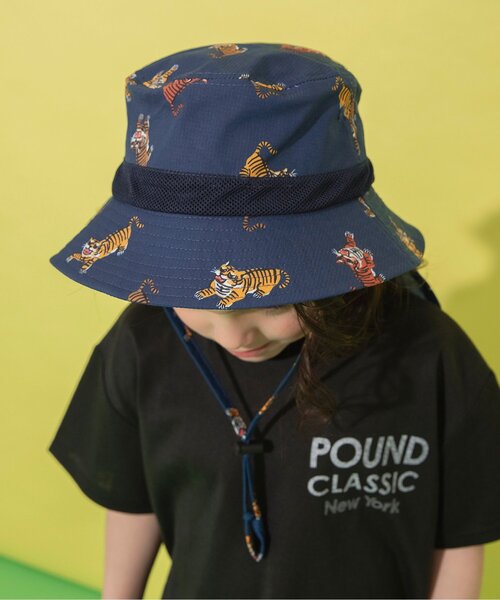 BREEZE（ブリーズ）の「【撥水加工/UVカット】水陸両用アクティブアウトドアハット（ハット・キッズ・オレンジ/キナリ/ネイビー/ラベンダー・56/52/50/54）」の13枚目の写真