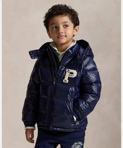 セール】グロスド フーデッド ダウン ジャケット（ダウンジャケット