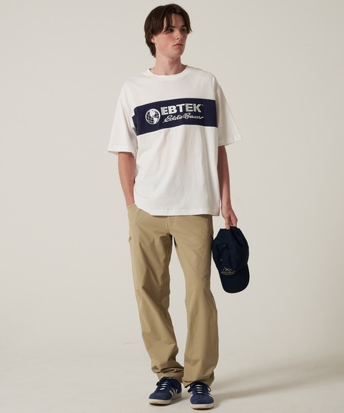 Eddie Bauer(エディーバウアー)の「EBTEK パネル Tシャツ(Tシャツ/カットソー・メンズ・オレンジ/ホワイト/ブラック/グリーン・L/XL/M/S)」の9枚目の写真
