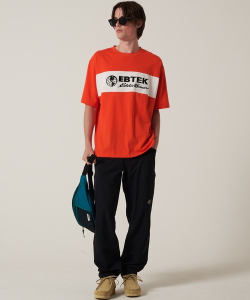 Eddie Bauer(エディーバウアー)の「EBTEK パネル Tシャツ(Tシャツ/カットソー・メンズ・オレンジ/ホワイト/ブラック/グリーン・L/XL/M/S)」の14枚目の写真