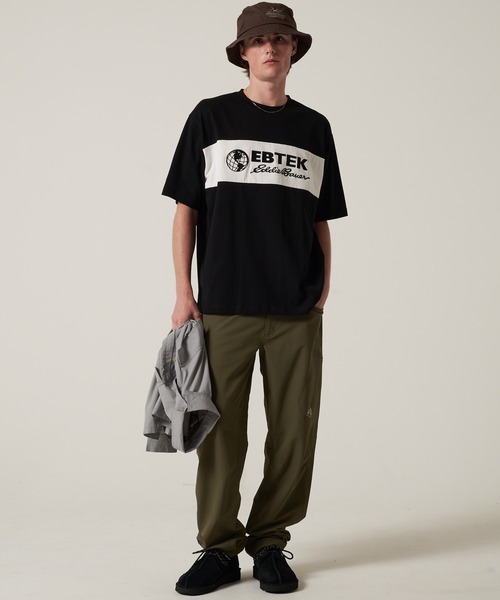Eddie Bauer(エディーバウアー)の「EBTEK パネル Tシャツ(Tシャツ/カットソー・メンズ・オレンジ/ホワイト/ブラック/グリーン・L/XL/M/S)」の11枚目の写真