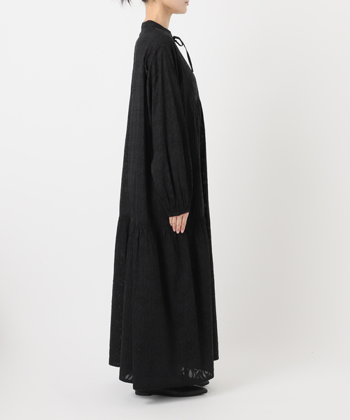 Simplicite（サンプリシテ）の「手洗い可 / ジャカードシフリーL/Sワンピース（ワンピース・レディース・ブラック/オレンジ・FREE）」の17枚目の写真