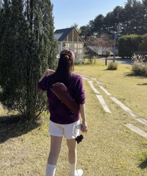 LAC-VERT（ラック・ヴェール）の「横長ショルダーバッグ（ショルダーバッグ・レディース・ブラック/ボルドー・FREE）」の15枚目の写真