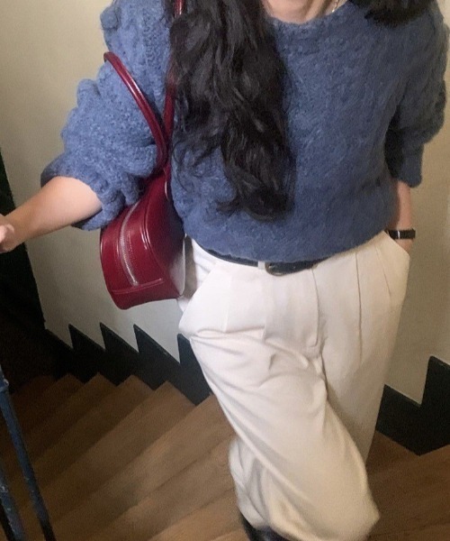 LAC-VERT（ラック・ヴェール）の「横長ショルダーバッグ（ショルダーバッグ・レディース・ブラック/ボルドー・FREE）」の10枚目の写真