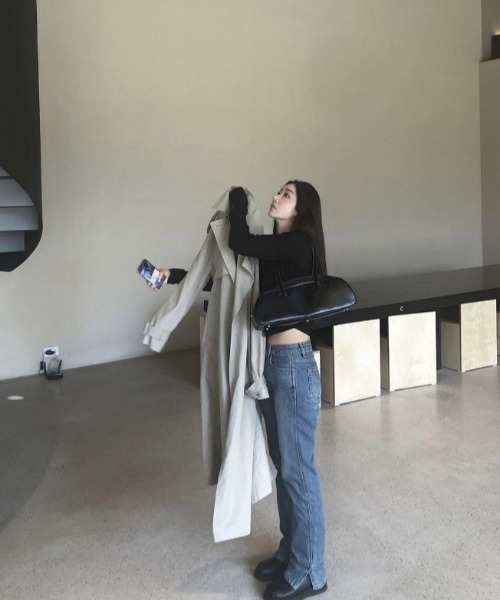 LAC-VERT（ラック・ヴェール）の「横長ショルダーバッグ（ショルダーバッグ・レディース・ブラック/ボルドー・FREE）」の22枚目の写真