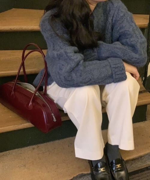 LAC-VERT（ラック・ヴェール）の「横長ショルダーバッグ（ショルダーバッグ・レディース・ブラック/ボルドー・FREE）」の14枚目の写真