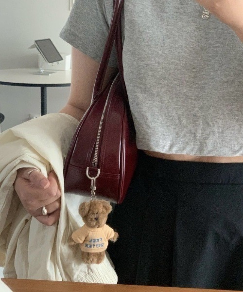 LAC-VERT（ラック・ヴェール）の「横長ショルダーバッグ（ショルダーバッグ・レディース・ブラック/ボルドー・FREE）」の6枚目の写真