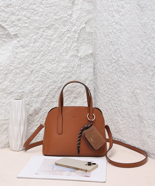 Ungrid（アングリッド）の「【Ungrid/アングリッド】　ケースチャーム付　軽量ミニハンドバッグ（ハンドバッグ・レディース・ベージュ/ブラック/キャメル/ダークブラウン・FREE）」の11枚目の写真