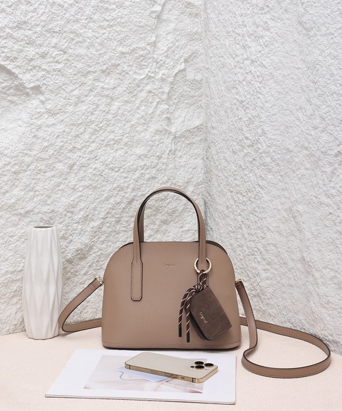 Ungrid（アングリッド）の「【Ungrid/アングリッド】　ケースチャーム付　軽量ミニハンドバッグ（ハンドバッグ・レディース・ベージュ/ブラック/キャメル/ダークブラウン・FREE）」の10枚目の写真