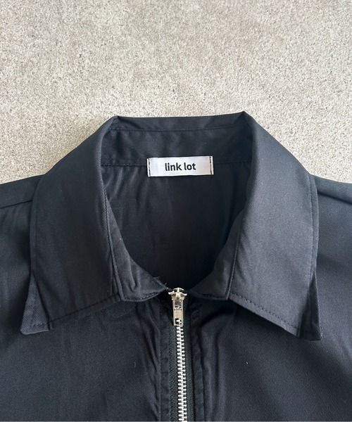 link lot(リンクロット)の「ビッグカラーZIP無地シャツ(シャツ/ブラウス・メンズ・ホワイト/ブラック・M)」の14枚目の写真